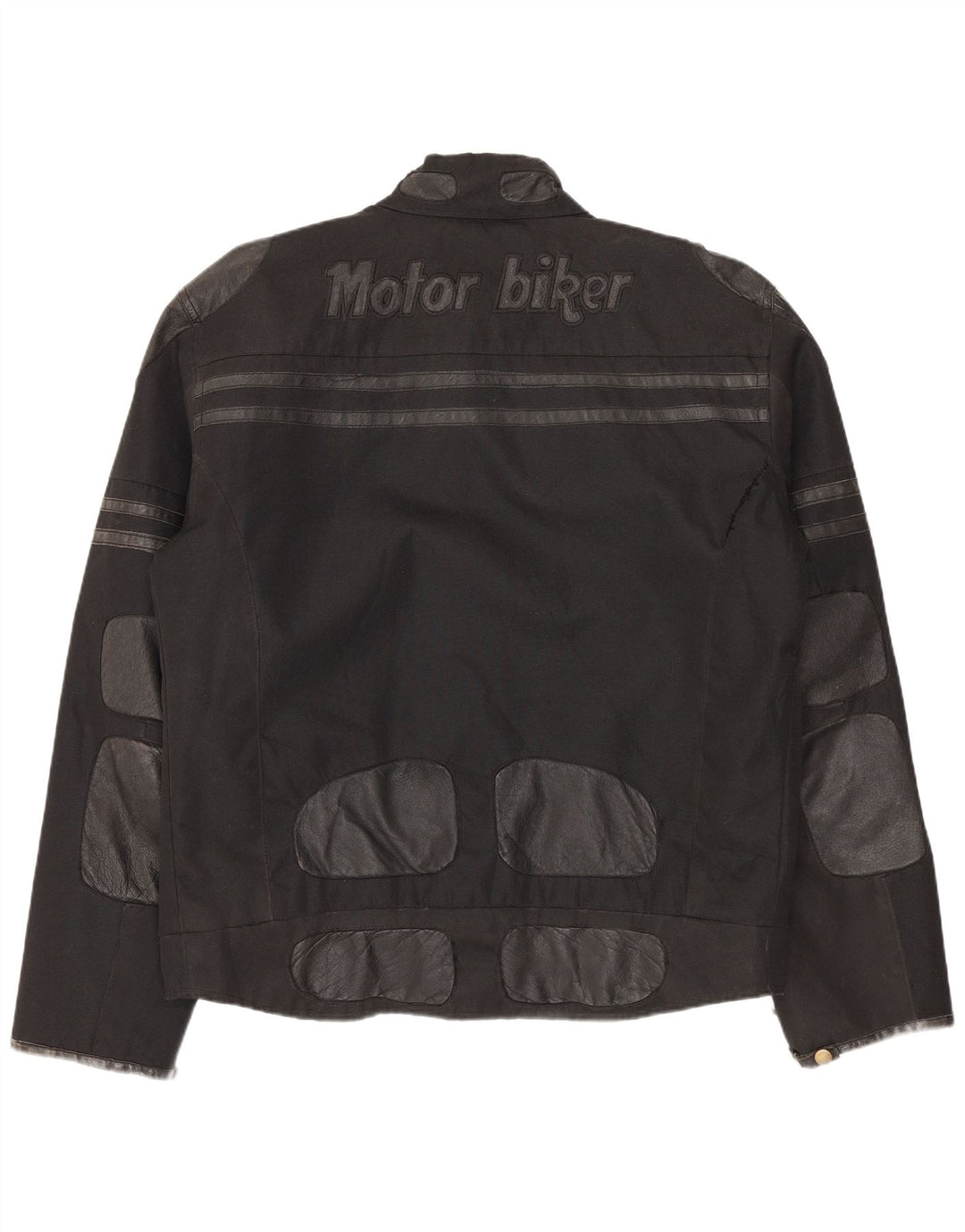 Master Chaqueta motera gráfica para hombre UK 40 Large Nylon negro