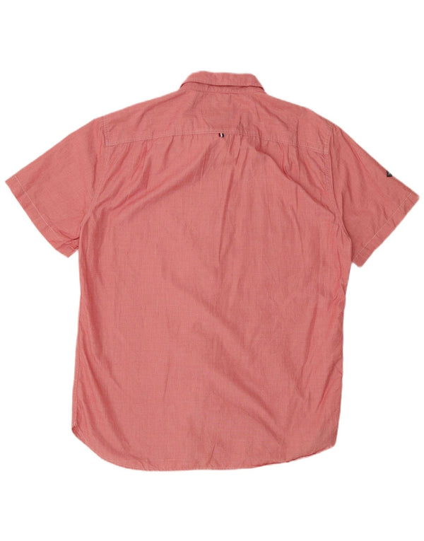 SUPERDRY Camisa clásica moderna de manga corta para hombre 2XL Algodón rojo