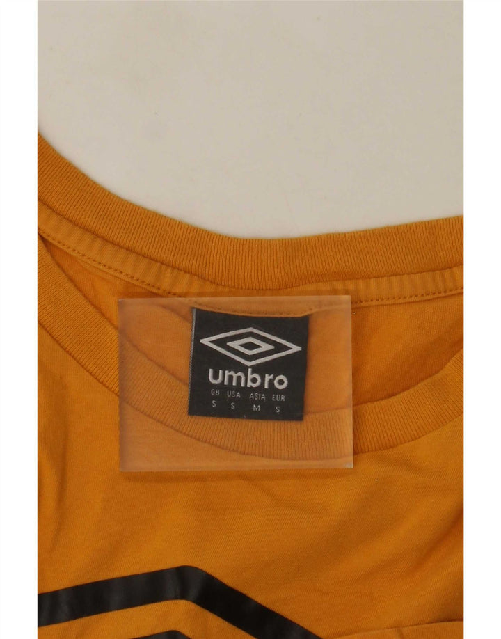 Umbro Hombre Camiseta Gráfica Top Pequeño Amarillo