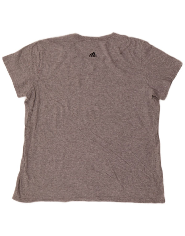 Adidas Camiseta gráfica para hombre Top 2XL Gris