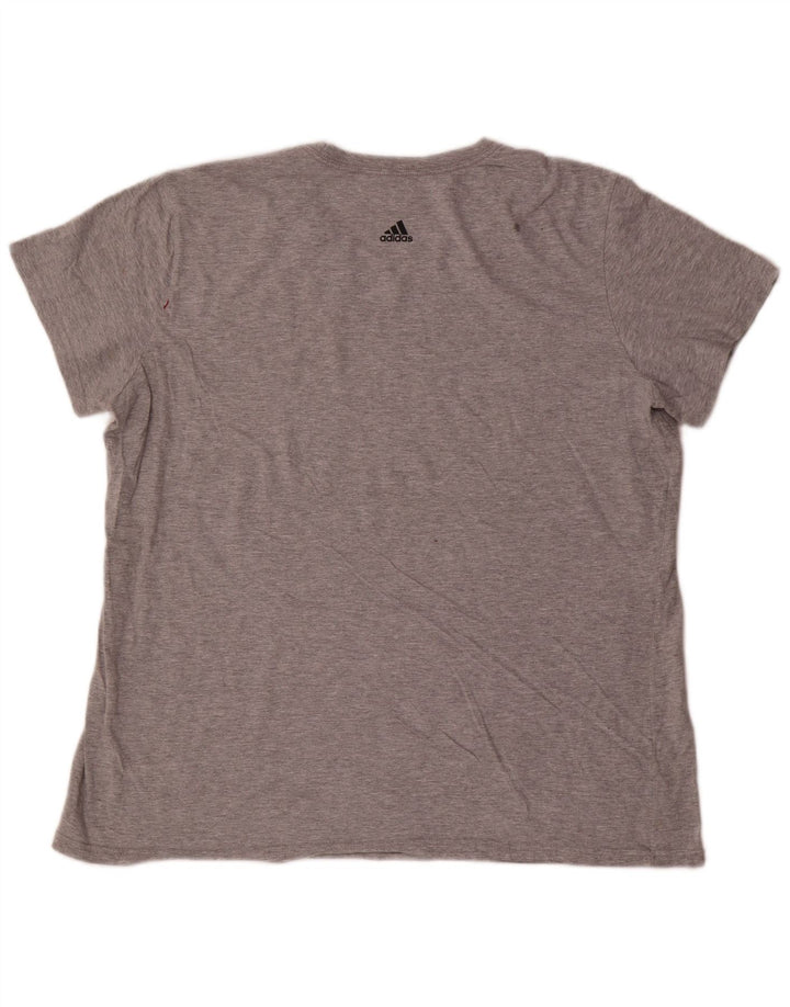 Adidas Camiseta gráfica para hombre Top 2XL Gris
