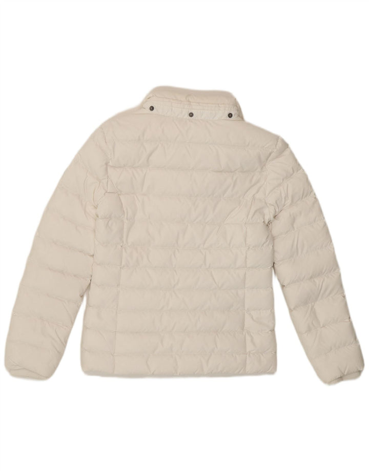Tommy Hilfiger Chaqueta acolchada para mujer UK 6 XS Poliéster blanco