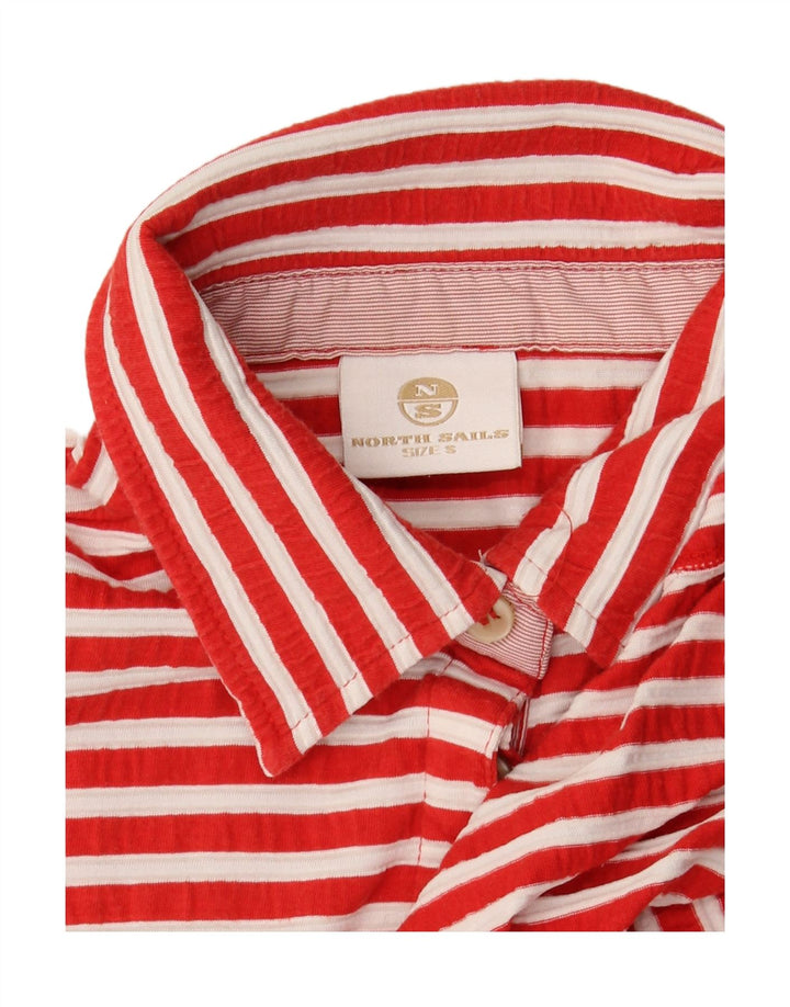 NORTH SAILS Polo gráfico para mujer UK 10 Small Red Stripes