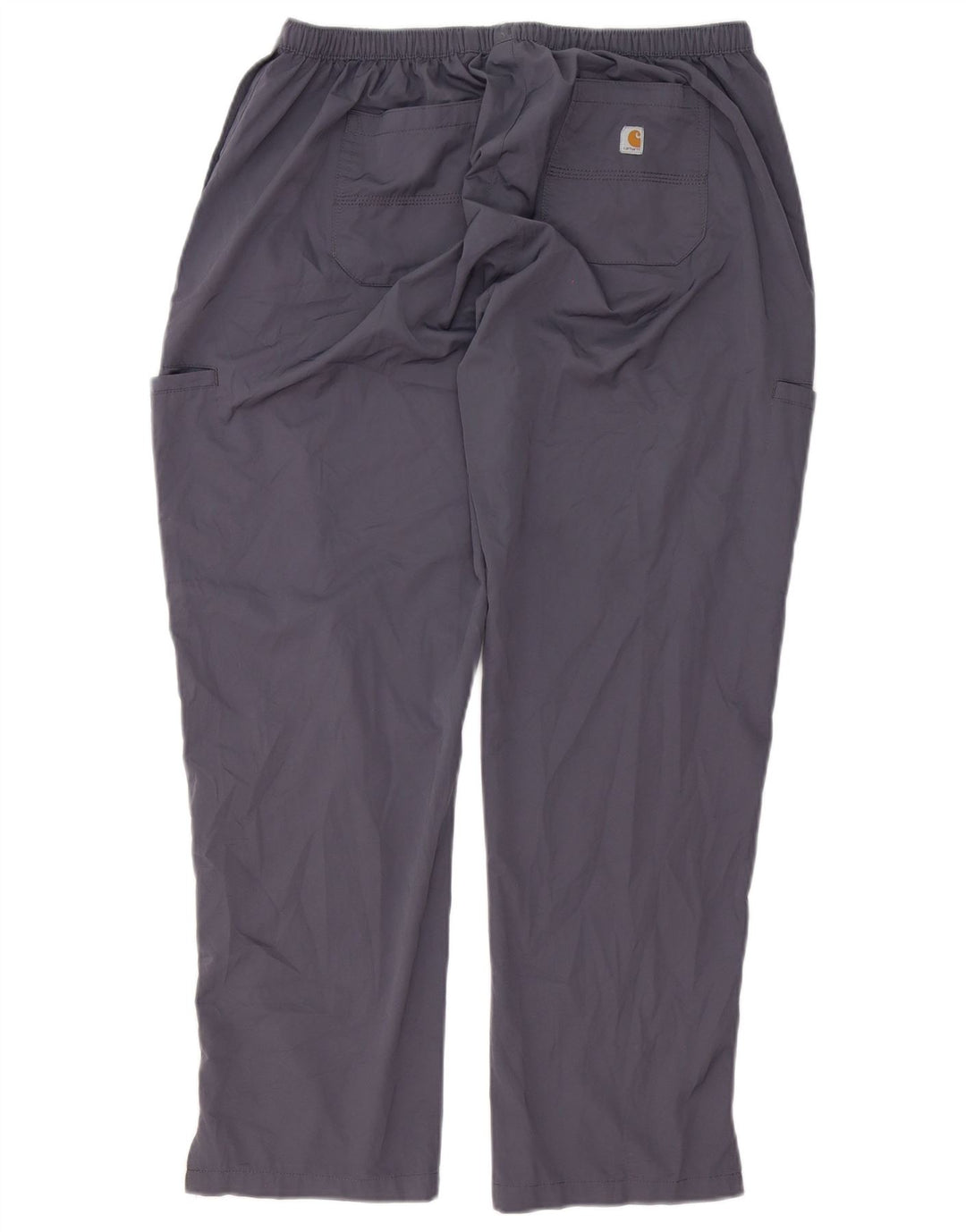 Carhartt Mens Petite Pantalones Cargo Rectos Grande W34 L28 Poliéster Gris