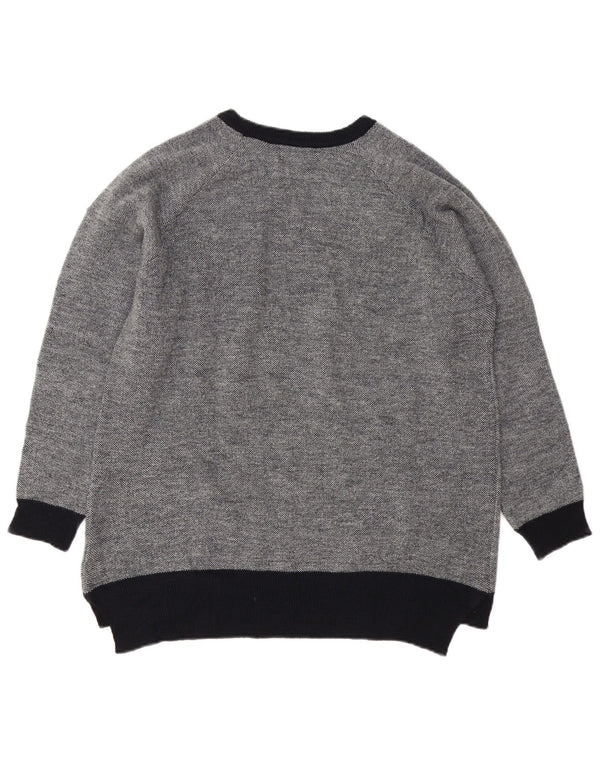 Marina Militare Jersey para mujer con cuello barco UK 44 Acrílico gris medio