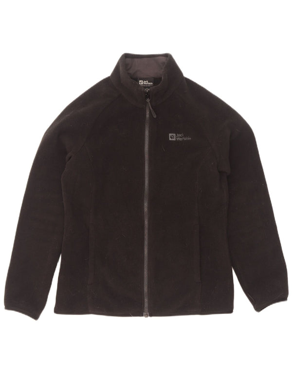 Jack Wolfskin Chaqueta polar con forro para mujer UK 8/10 Small Negro Poliéster