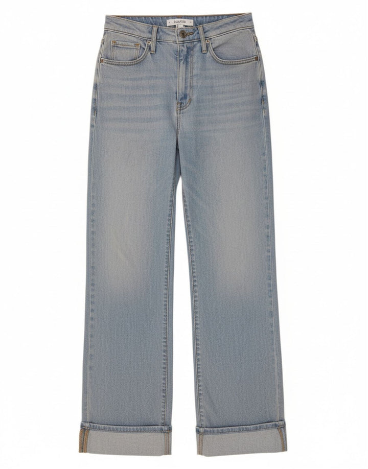 HOLLISTER Womens High Rise Loose Jeans US 00 2XS W23 L28 Blue Cotton