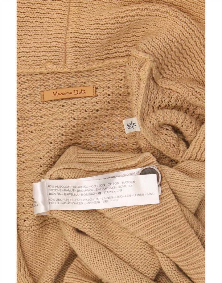 Massimo Dutti Jersey Cárdigan Hombre Algodón Beige Medio