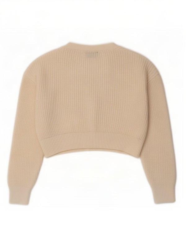 Urban Outfitters Suéter tipo cárdigan corto para mujer UK 10 Small Off White