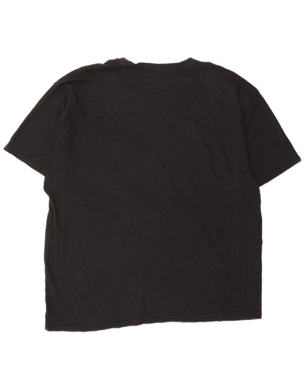 HURLEY Camiseta gráfica para hombre Top XL Algodón negro