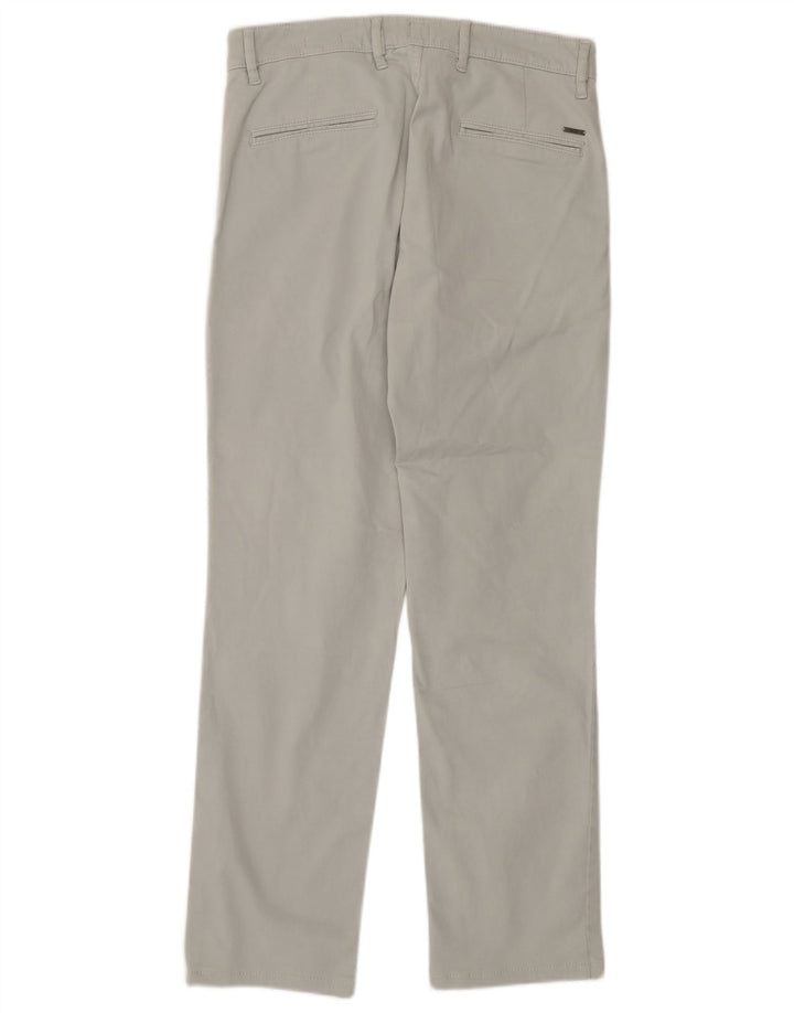 Pantalones chinos de corte slim para mujer HUGO BOSS W32 L29 Algodón gris
