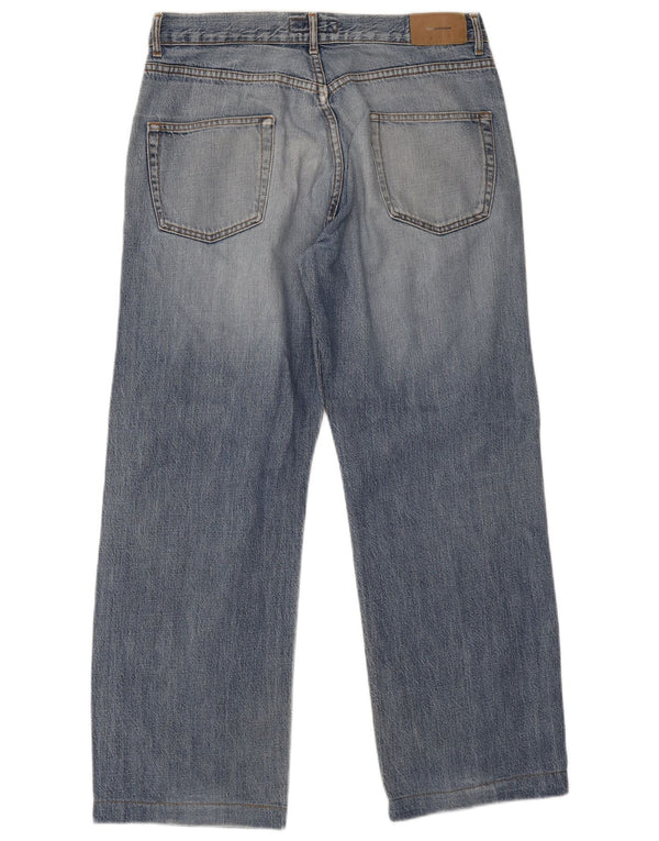 Zara Jeans Rectos Hombre EU 46 XL W36 L29 Algodón Azul