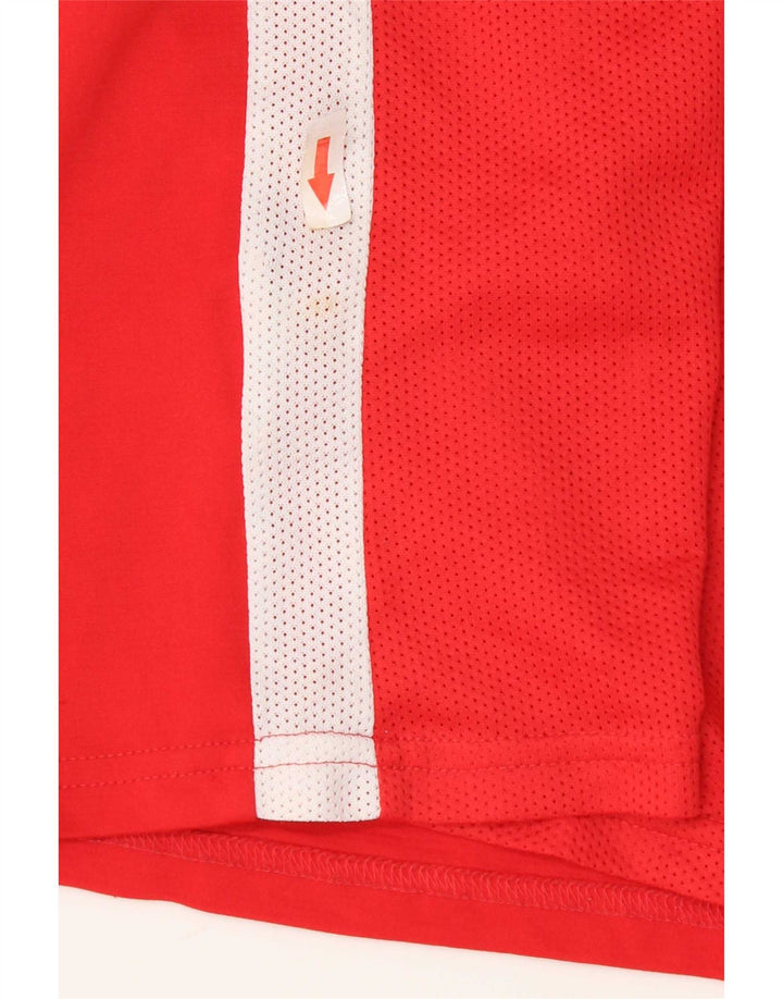 Camiseta Nike Dri Fit para hombre Top poliéster rojo mediano