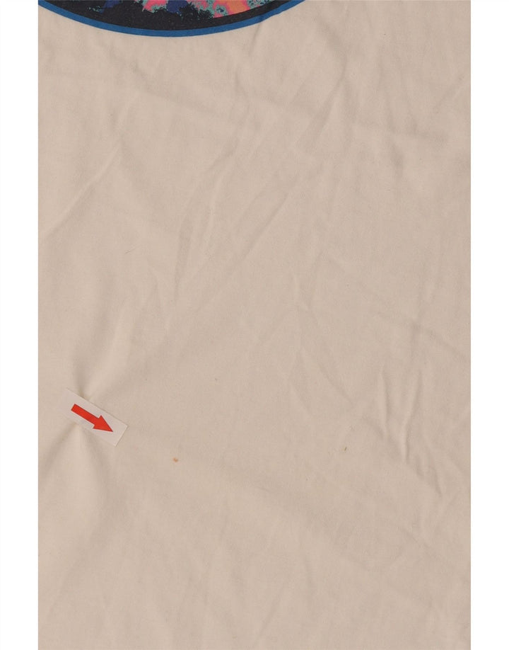 Billabong Hombre Camiseta Gráfica Top Medium Blanco Algodón