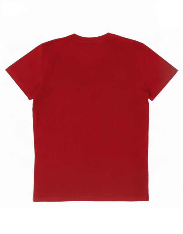 Camiseta Hollister Hombre Top Small Borgoña Algodón