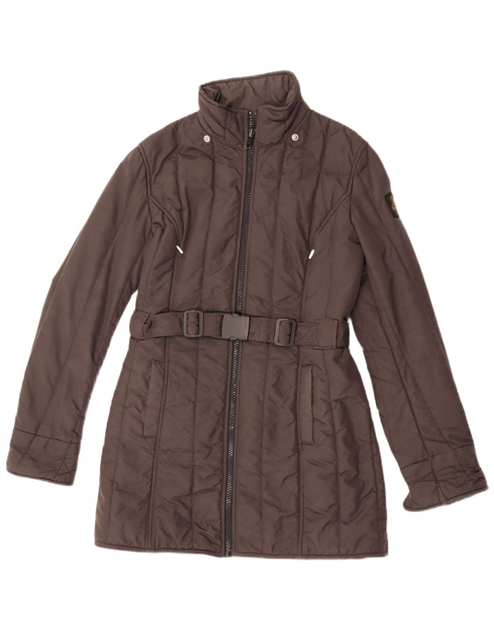 Refrigiwear Abrigo cortavientos Cruz para mujer UK 44 Nylon marrón medio
