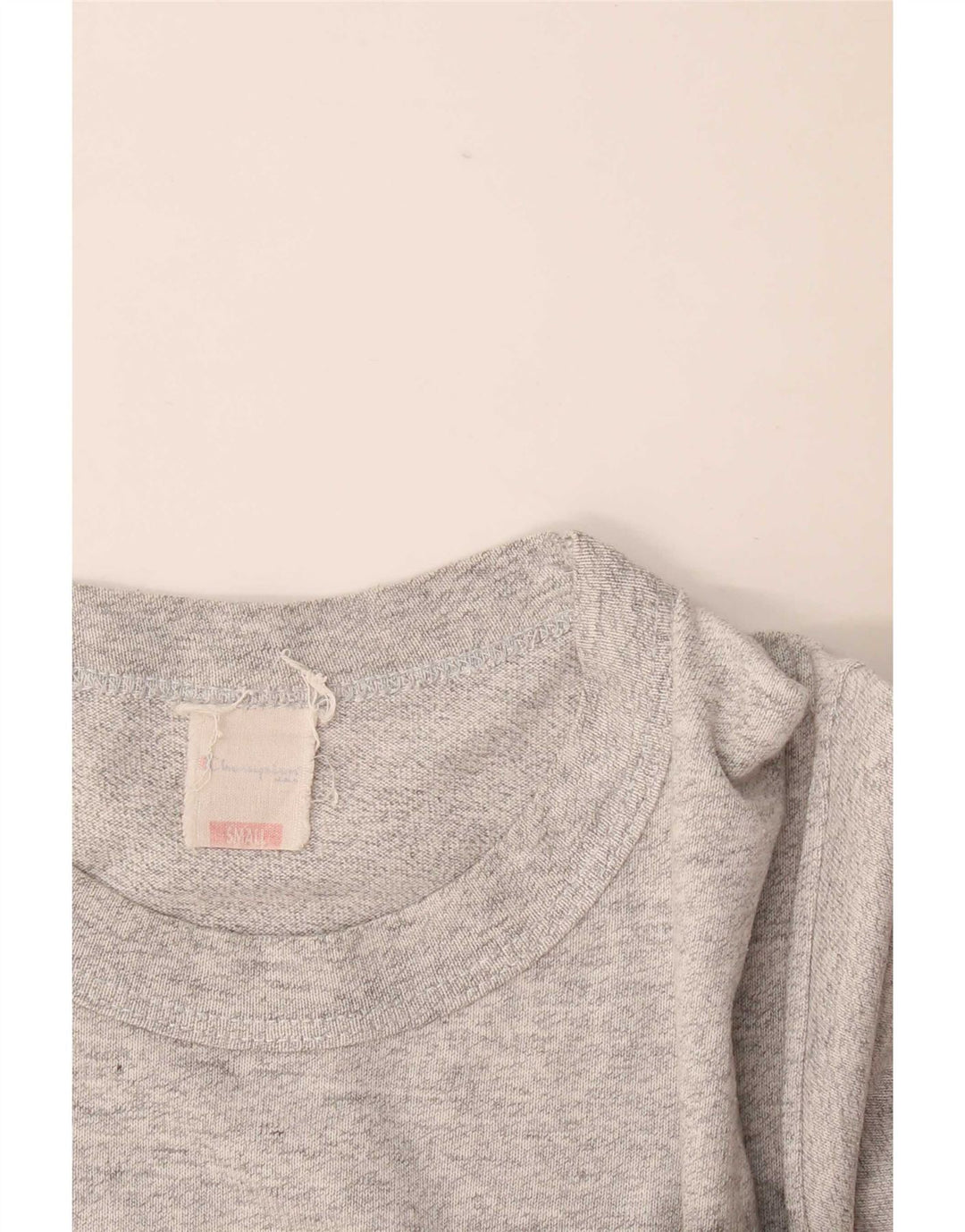 Champion Camiseta para hombre Top Small de algodón moteado gris