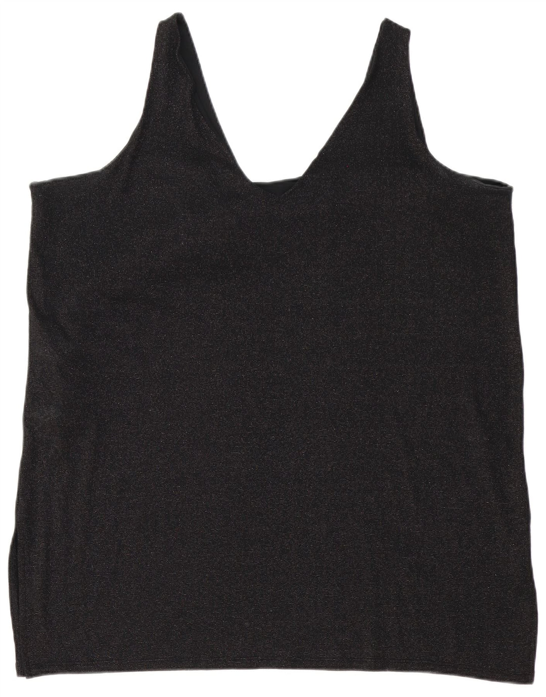Marks & Spencer Vestido túnica sin mangas para mujer UK 24 4XL Poliéster negro