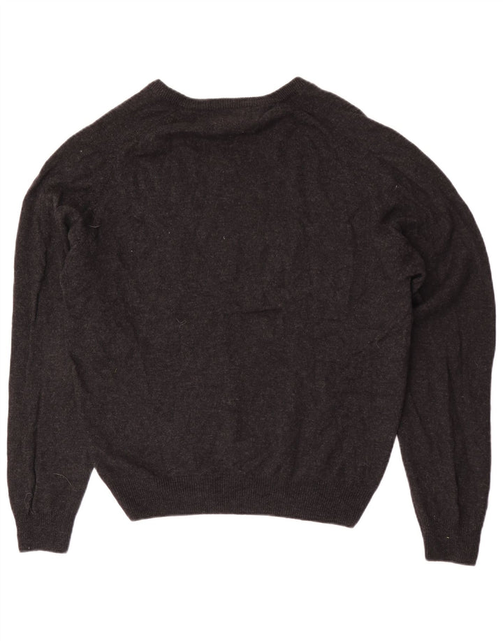 Marks & Spencer Jersey Regular Fit con Cuello en V para Hombre Lana Gris Grande