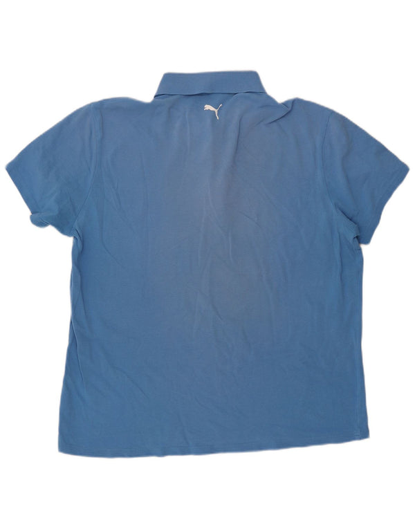 PUMA Polo Hombre XL Algodón Azul