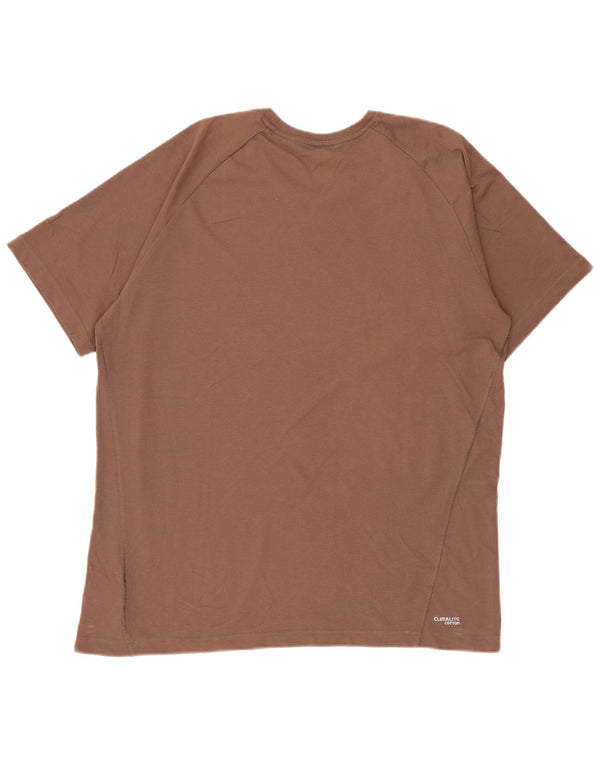 Adidas Mens Clima 365 Graphic Camiseta Top XL Algodón Marrón