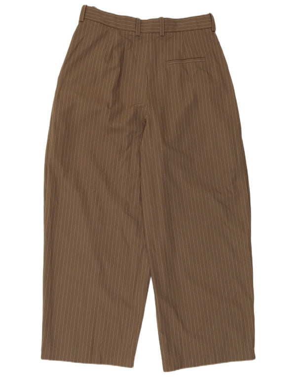 Marks & Spencer Pantalones Chinos para Mujer UK 14 Large W32 L29 Marrón Rayas