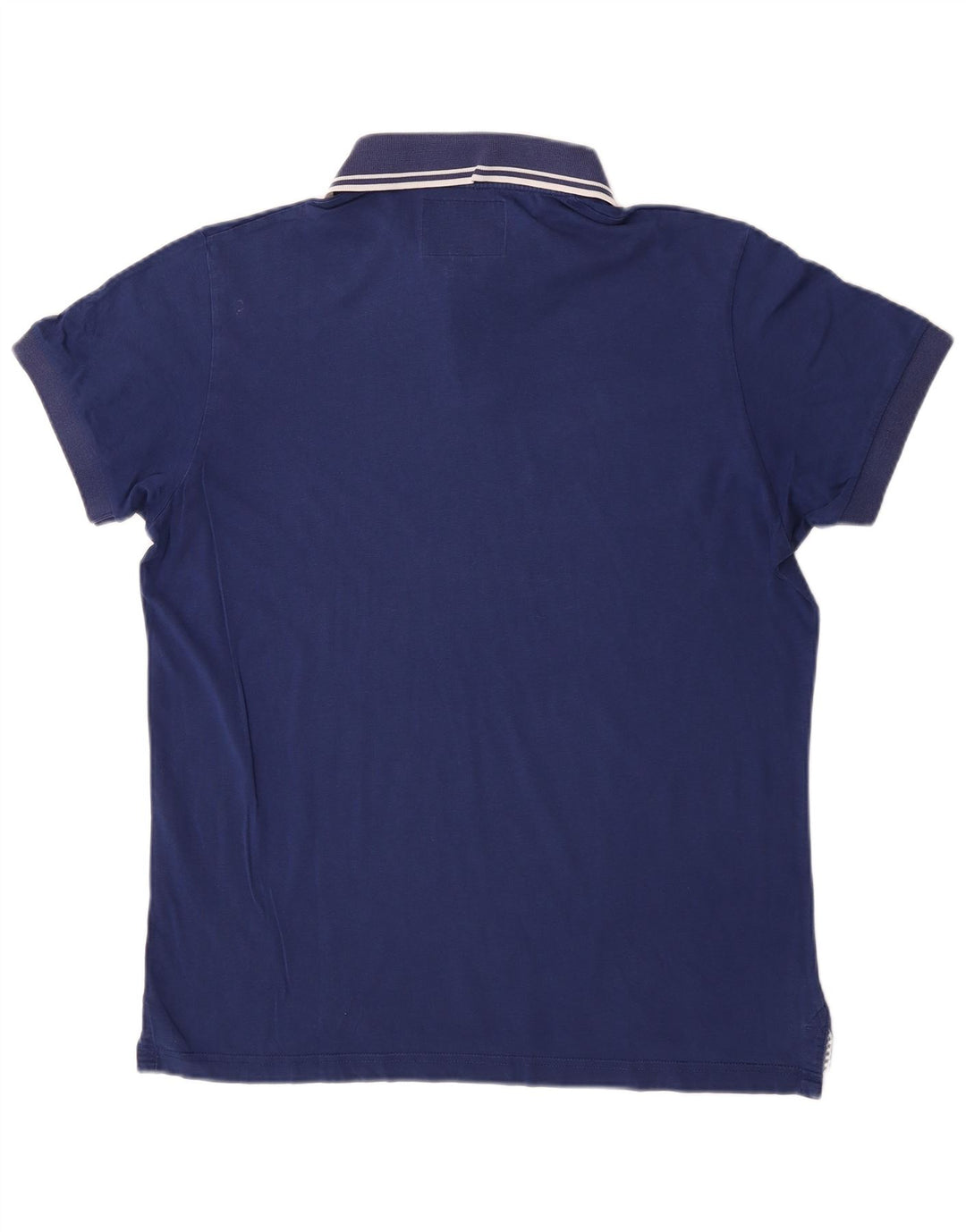 Woolrich Polo para hombre grande de algodón azul marino
