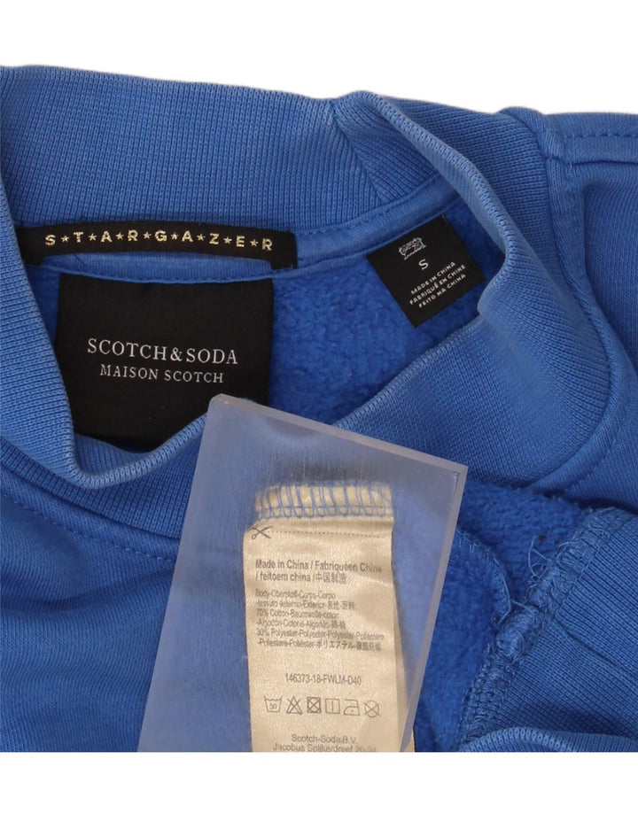 Scotch & Soda - Sudadera extragrande con gráfico para mujer, talla S, color azul