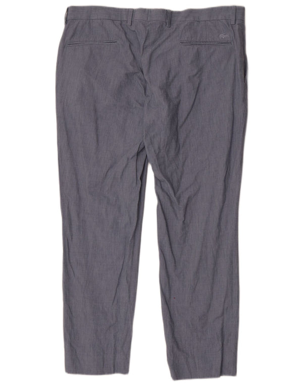 Pantalón de traje ajustado Lacoste para hombre W36 L28 Algodón azul