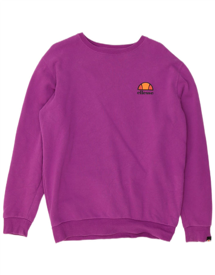 Ellesse Hombre Sudadera Jumper Medium Morado Algodón