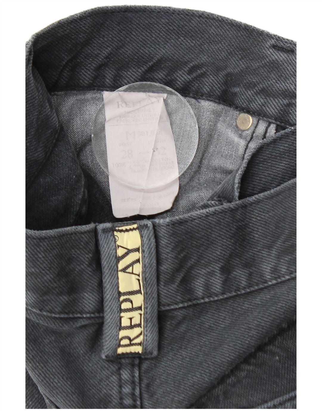 Replay Vaqueros rectos para hombre W28 L32 Algodón gris
