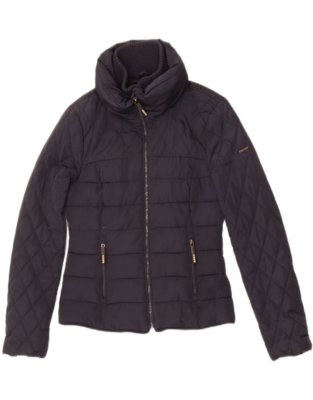 Superdry Chaqueta Acolchada Mujer UK 40 Small Poliéster Azul Marino