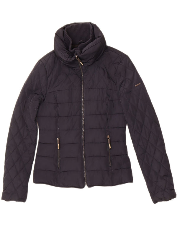 Superdry Chaqueta Acolchada Mujer UK 40 Small Poliéster Azul Marino