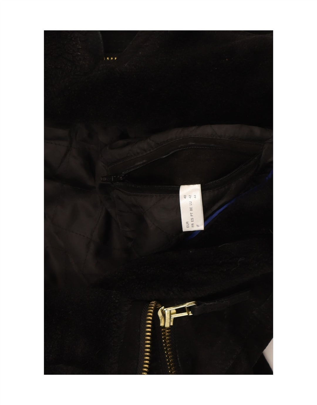 VINTAGE Womens Utility Jacket IT 44 Medium Black Vintage Vintage and Second-Hand Vintage from Messina Hembry 