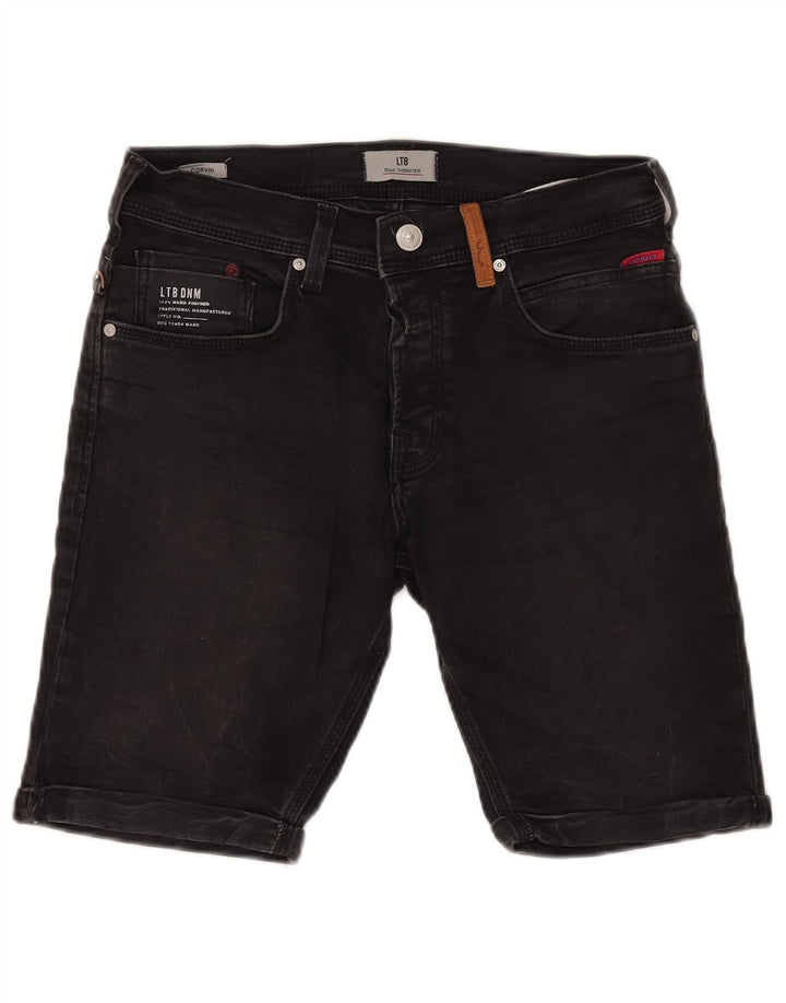 LTB Pantalones cortos de mezclilla para hombre pequeños W28 Algodón negro