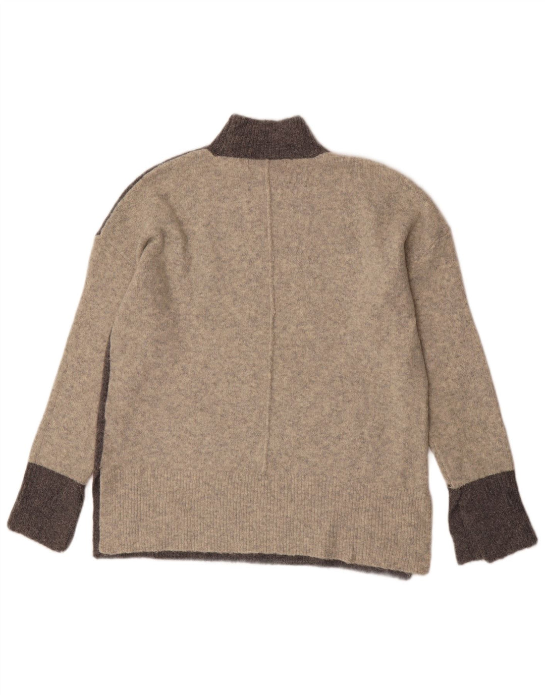 Marks & Spencer Jersey con cuello alto para mujer, talla 44, color gris medio