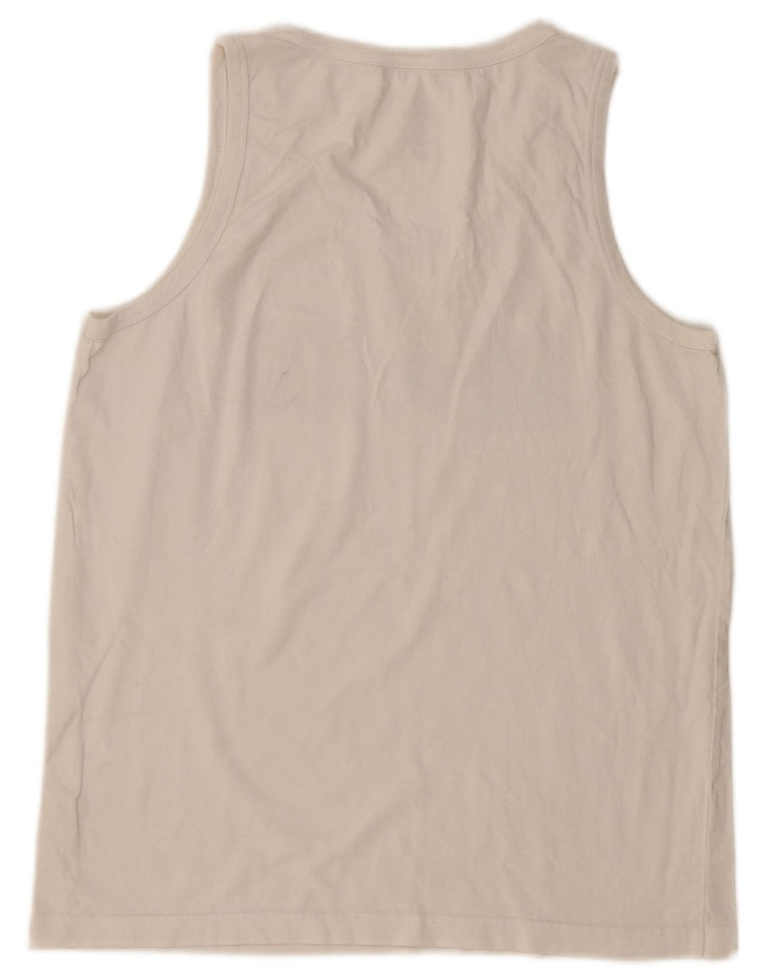 Converse Mujer Gráfico Chaleco Top UK 10 Pequeño Blanco