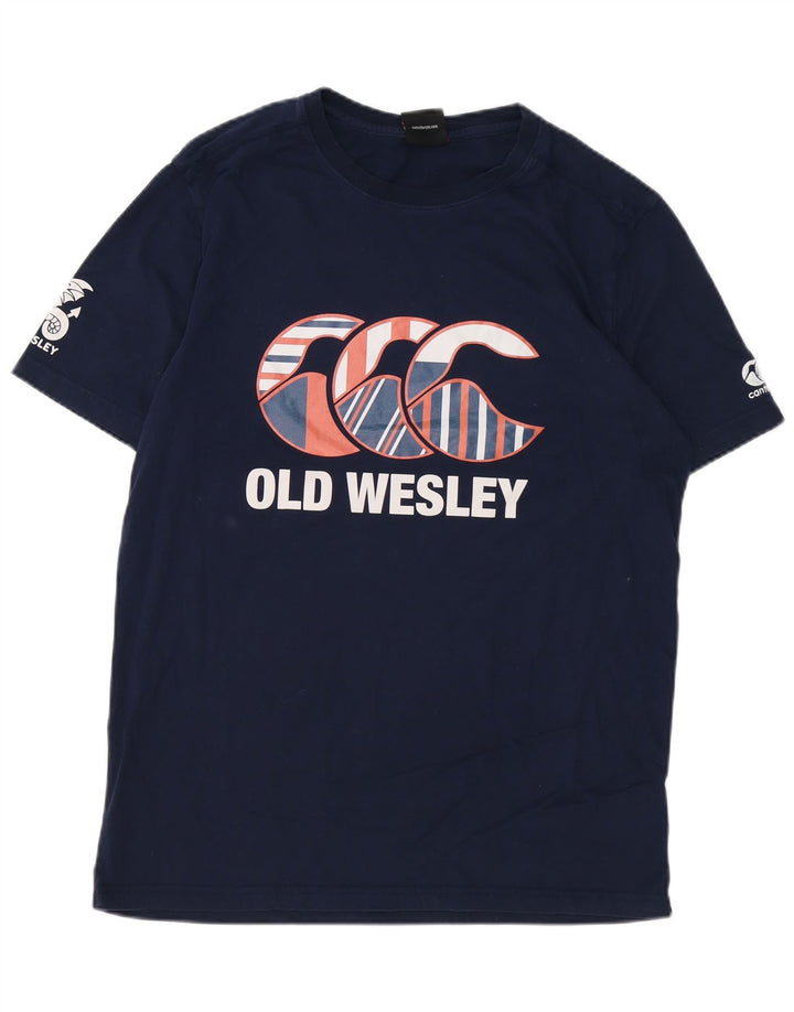 CANTERBURY Camiseta gráfica para hombre Top XL Algodón azul marino