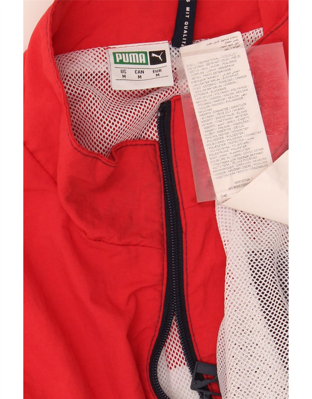 PUMA Chaqueta superior de chándal con gráfico para hombre, tamaño mediano, multicolor, color block