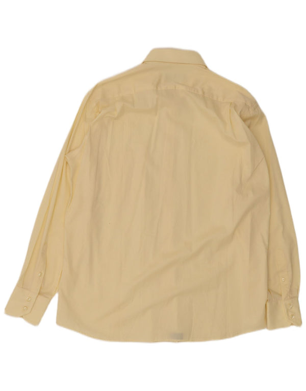 Carlo Pignatelli Camisa Hombre Talla 43 17 XL Algodón Amarillo