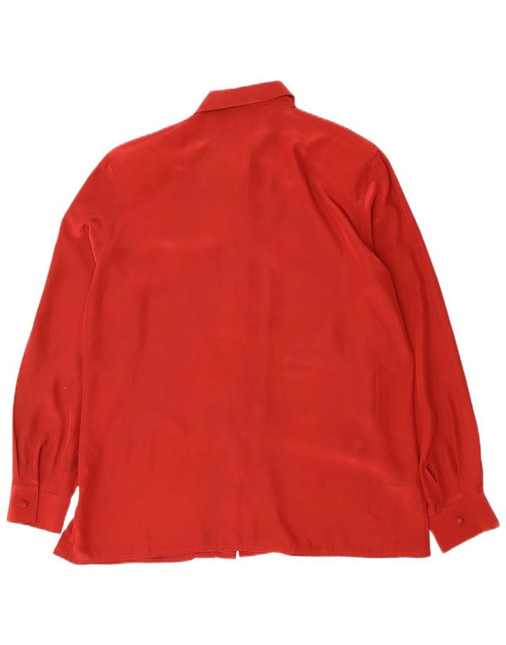 Blusa camisera VINTAGE para mujer IT 48 XL Rojo