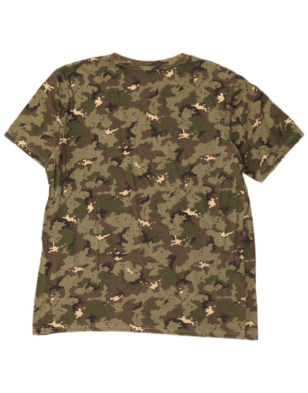 Camiseta Decathlon Hombre Top XL Caqui Camuflaje