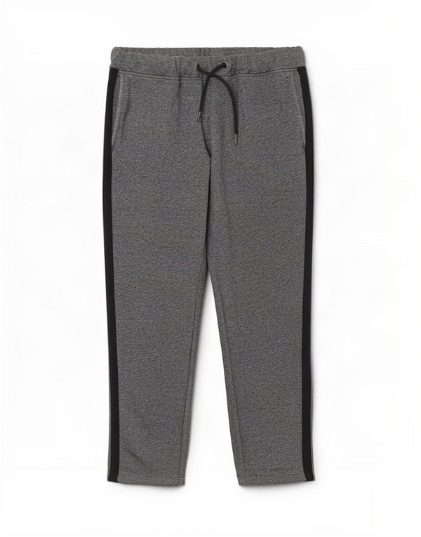 Marks & Spencer Pantalones de Chándal para Mujer UK 44 Grande Gris Rayas Algodón