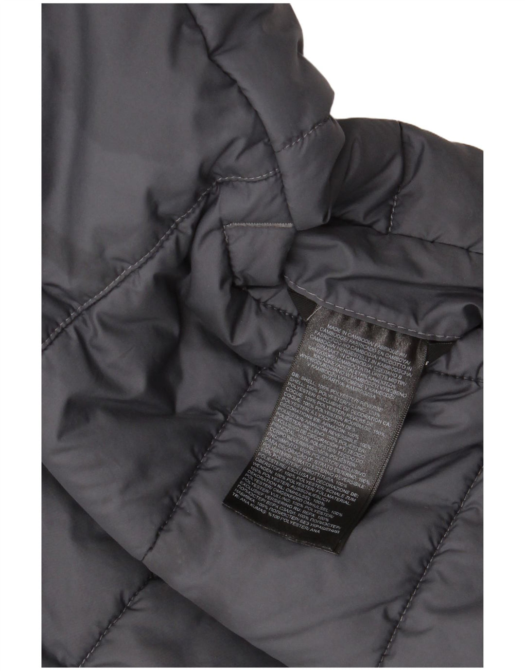 The North Face Chaqueta acolchada para niños 11-12 años Grande Gris Colorblock