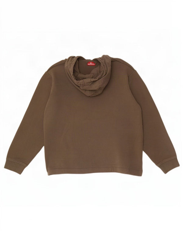 Carrera Hombre Sudadera Con Capucha Jumper XL Caqui Algodón