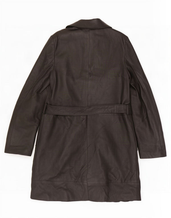 Conbipel Abrigo de cuero Free Heron para mujer IT 42 Medium Black