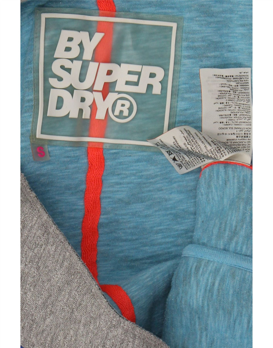 SUPERDRY Suéter con capucha y cremallera para mujer UK 10 Small Grey Poliéster