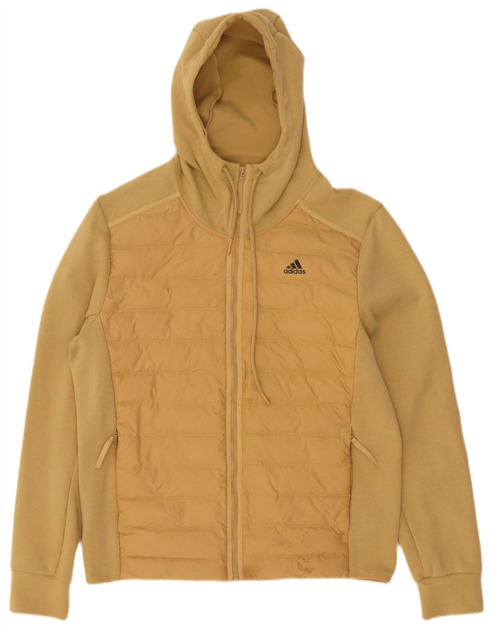 Adidas Chaqueta Bomber con Capucha para Hombre UK 38 Algodón Beige Medio