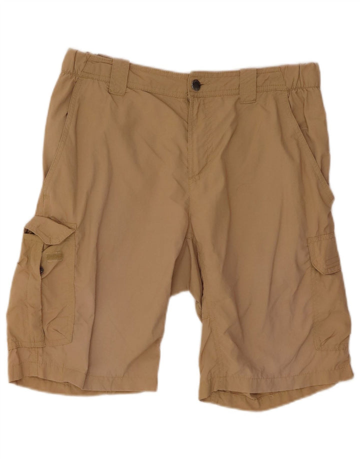 Shorts cargo para hombre COLUMBIA W32 Nylon beige medio