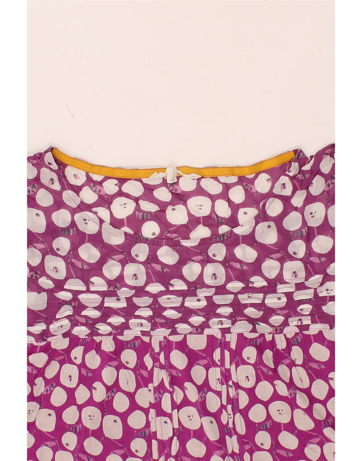 VINTAGE Womens Blouse Top UK 12 Medium  Pink Spotted Viscose Vintage Vintage and Second-Hand Vintage from Messina Hembry 